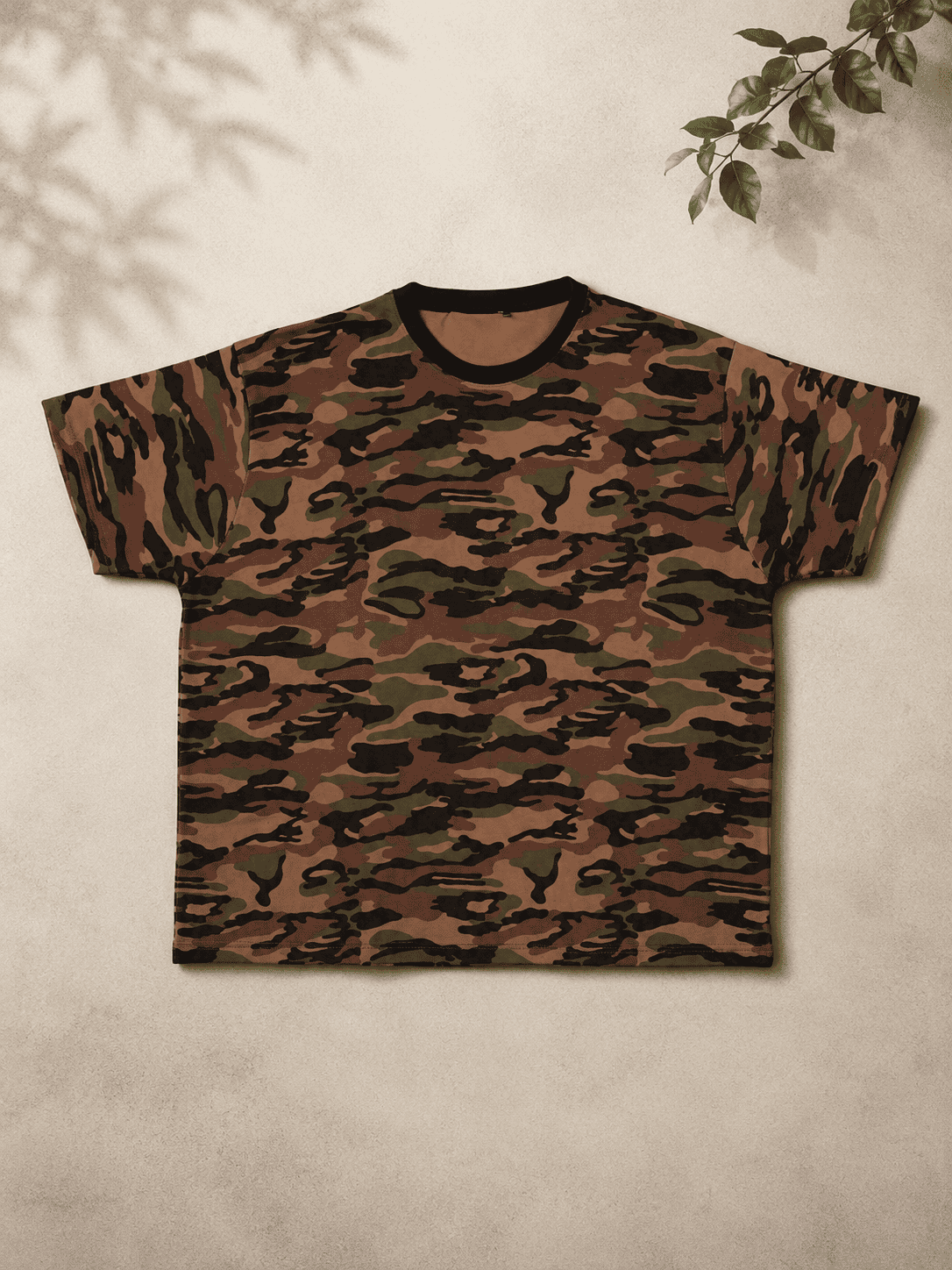 Tee-shirt camouflage grande taille