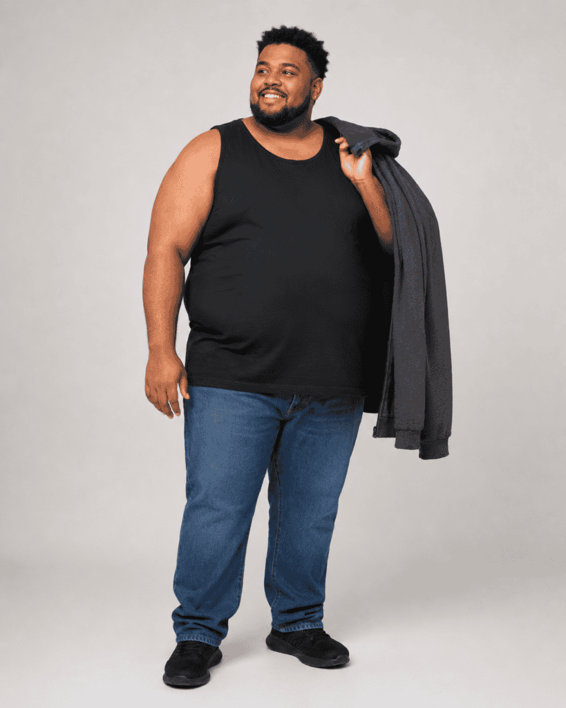 Débardeur grande taille unisexe en coton – du 4XL au 15XL