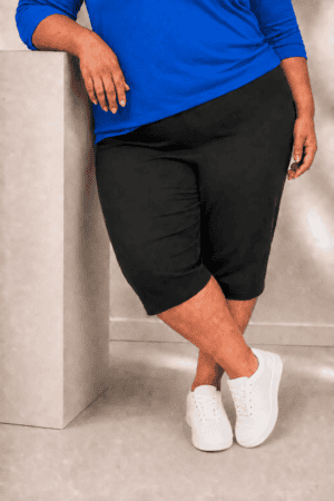 Jogger 7/8 grande taille noir - 4XL à 15XL