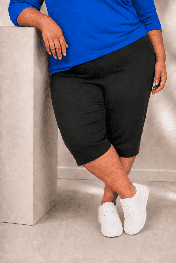 Jogger 7/8 grande taille noir - 4XL à 15XL