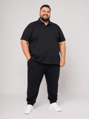 polo grande taille unisexe coton
