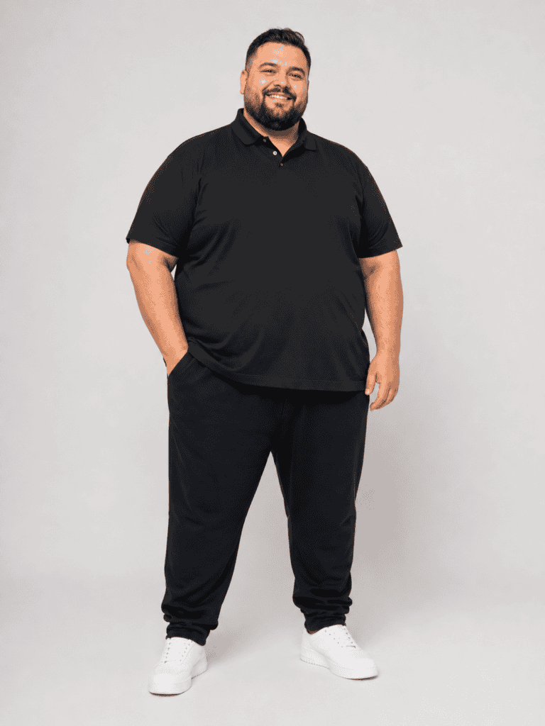 polo grande taille unisexe coton